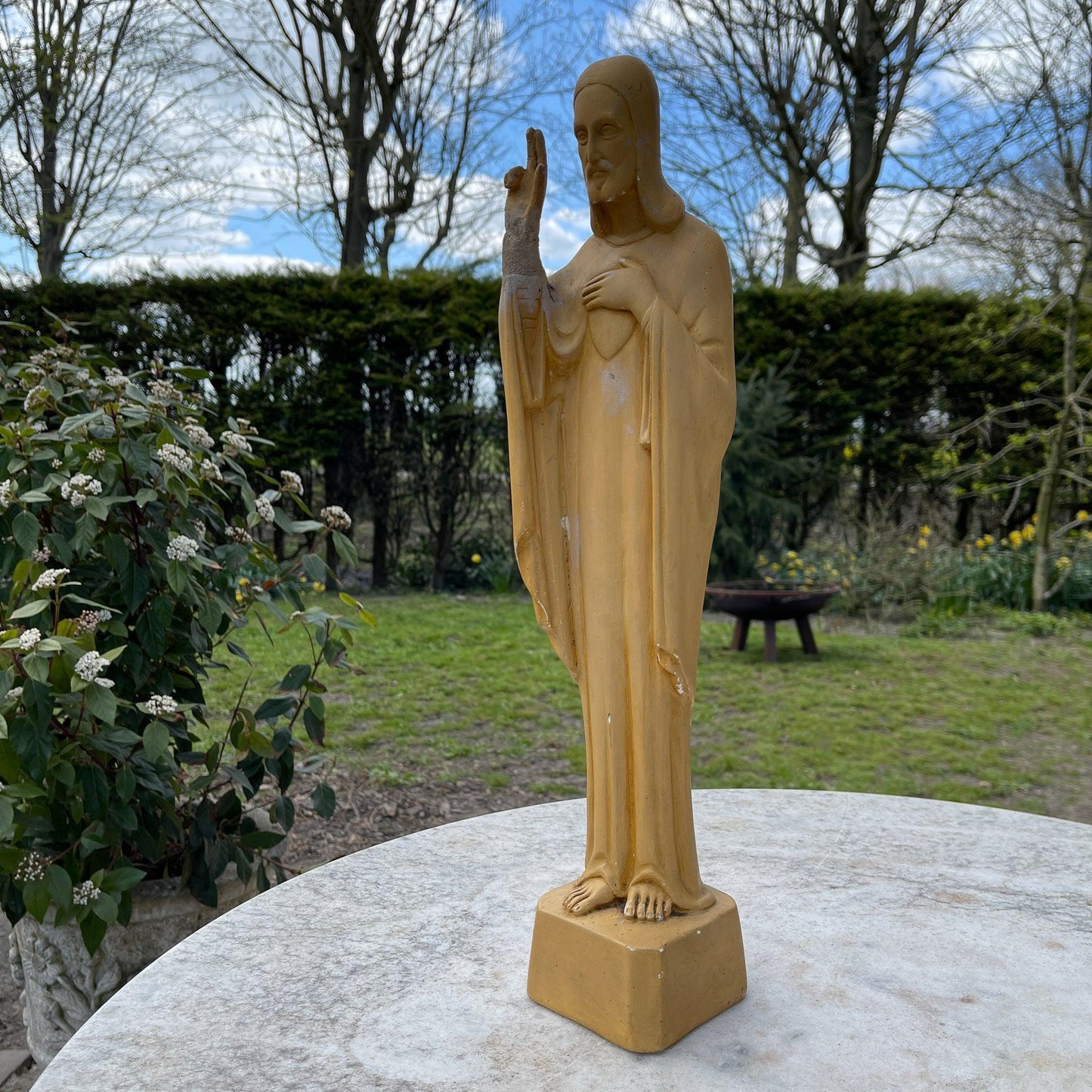 Antiek heiligenbeeld van Jezus - Bamestra Curiosa