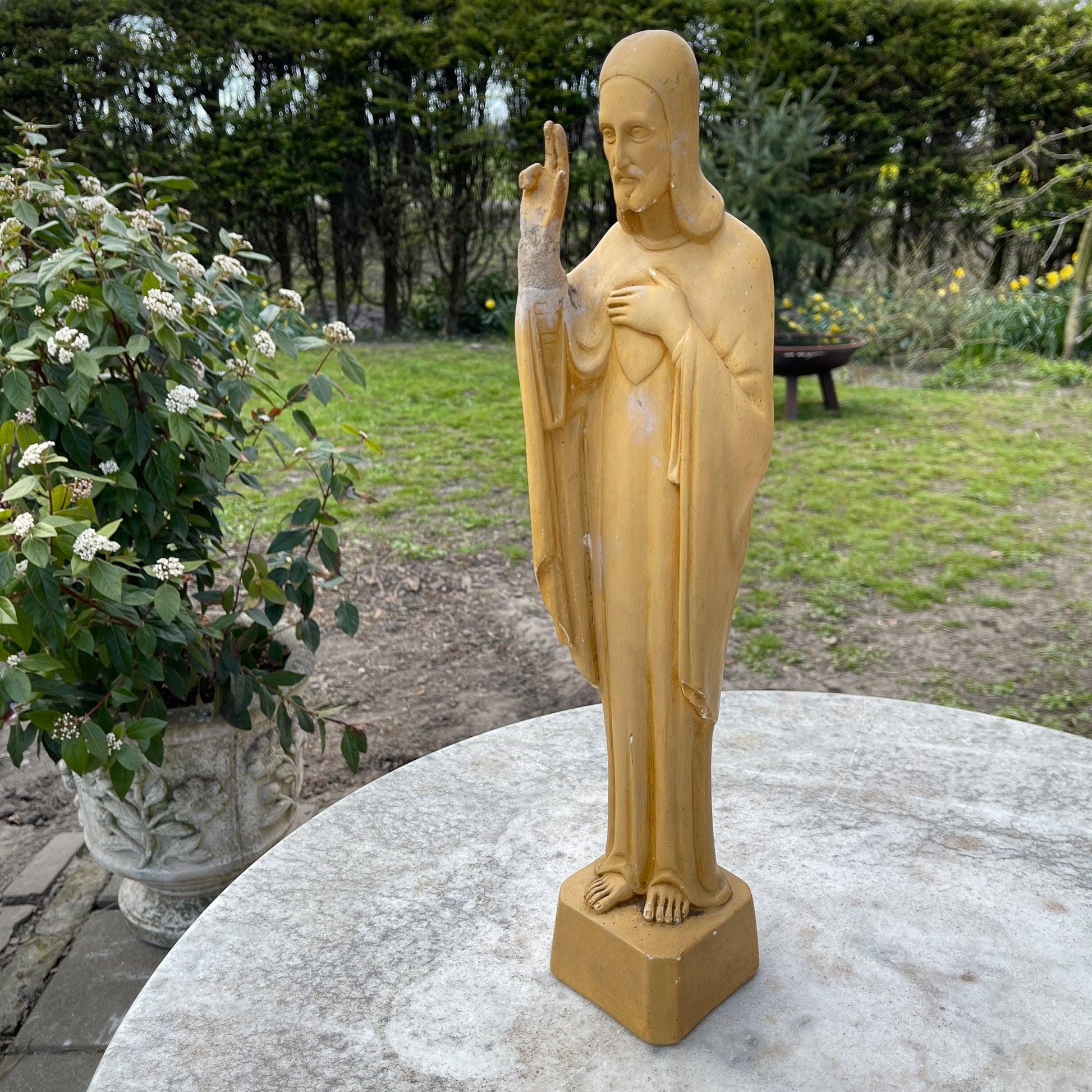 Antiek heiligenbeeld van Jezus - Bamestra Curiosa