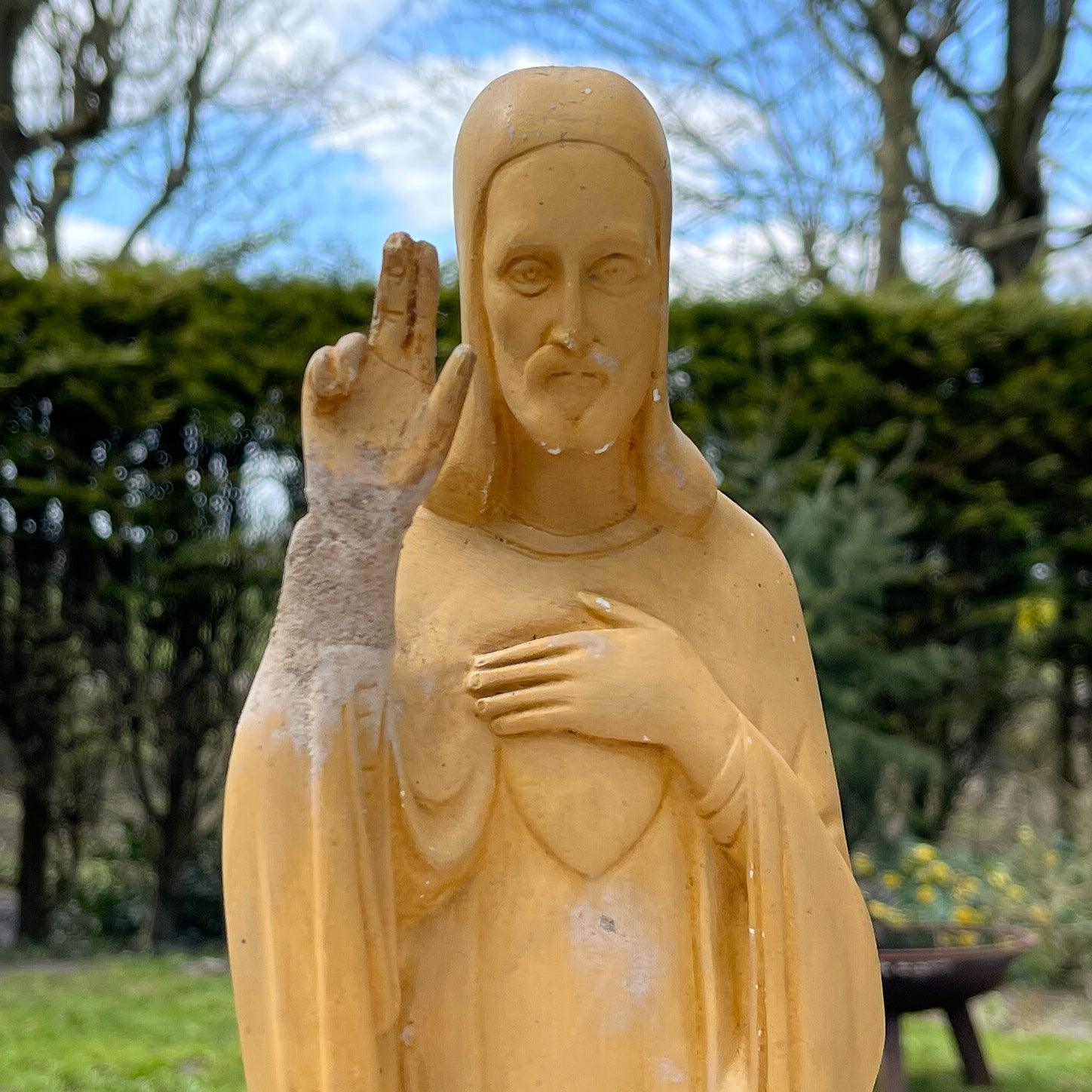 Antiek heiligenbeeld van Jezus - Bamestra Curiosa