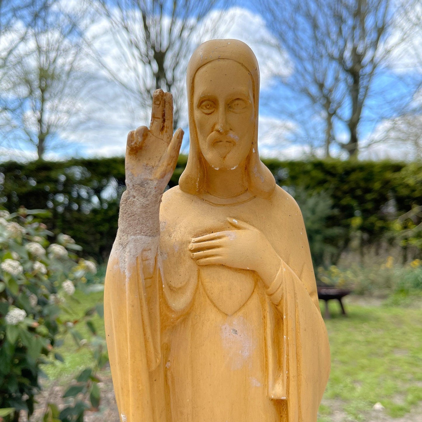 Antiek heiligenbeeld van Jezus - Bamestra Curiosa