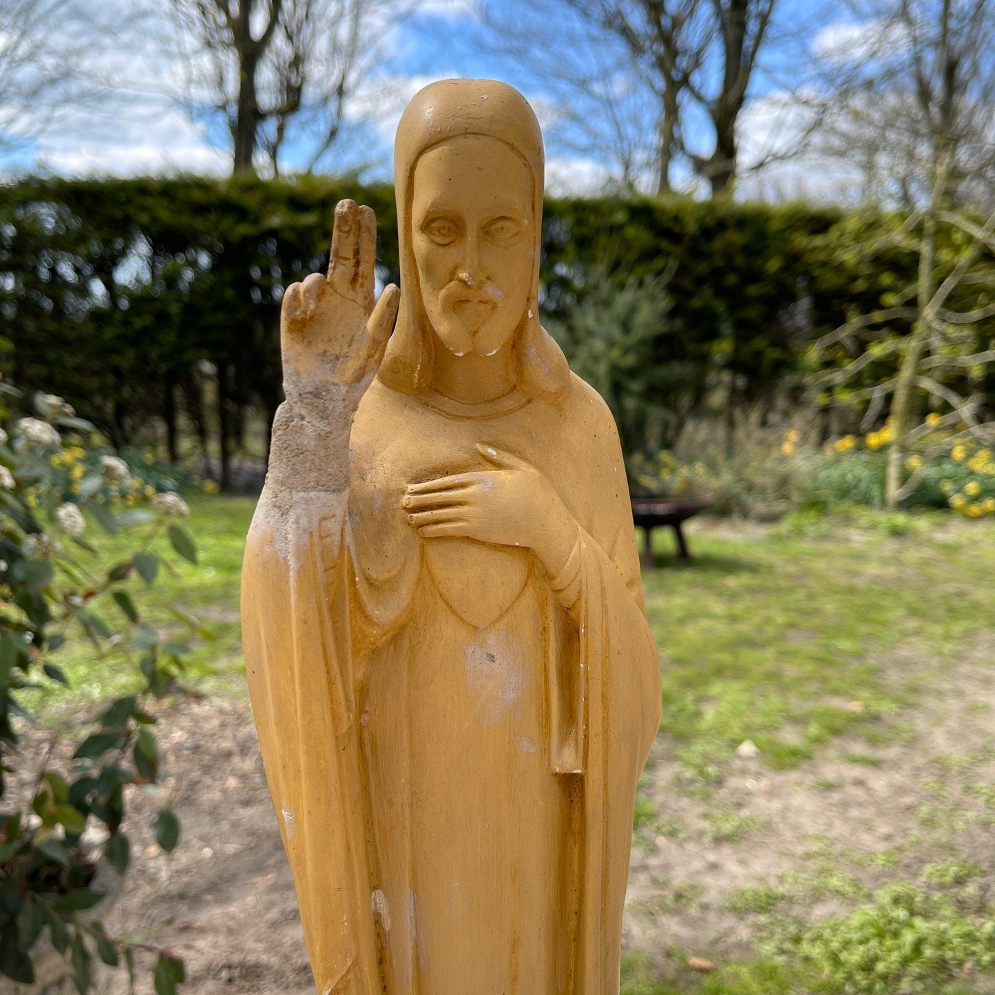 Antiek heiligenbeeld van Jezus - Bamestra Curiosa