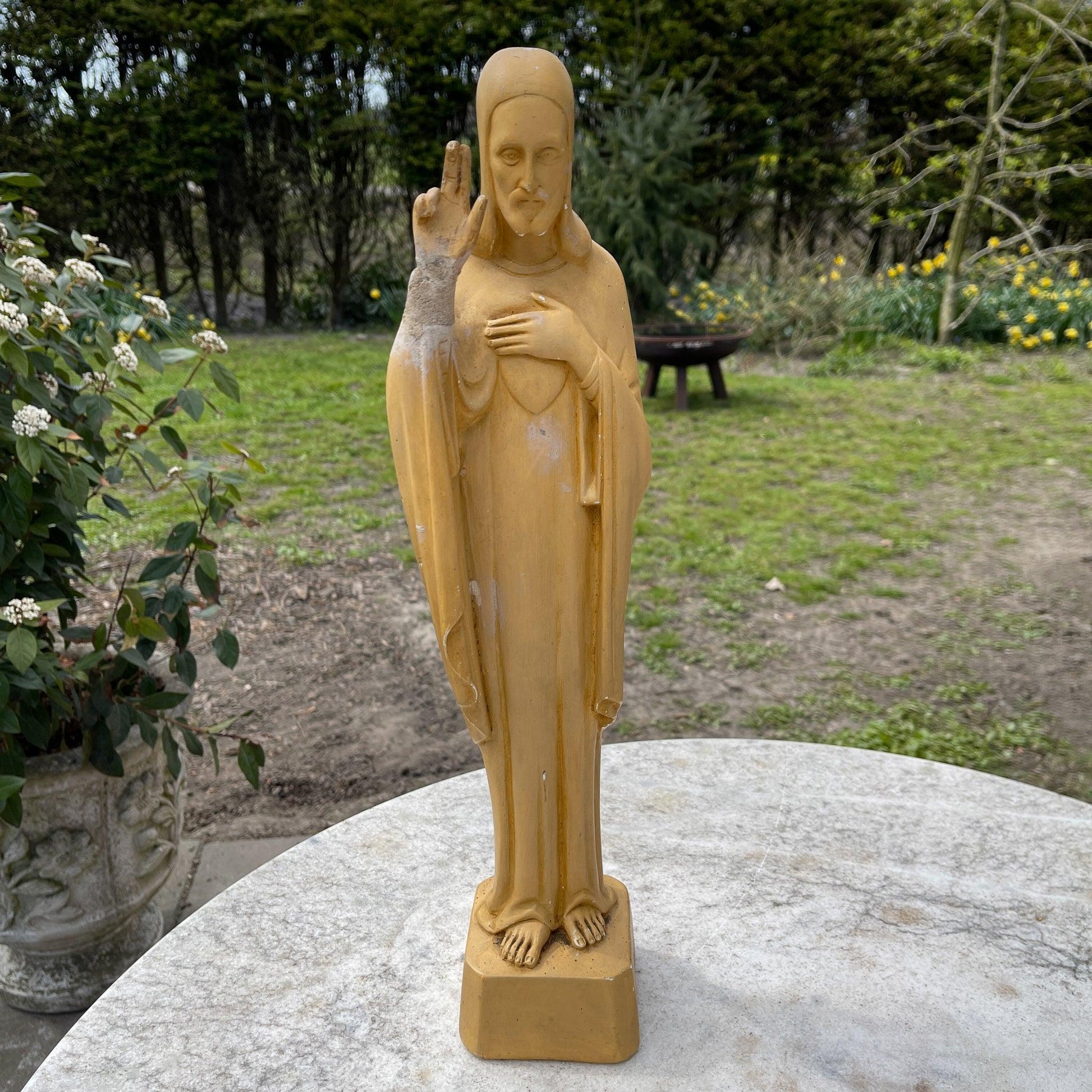 Antiek heiligenbeeld van Jezus - Bamestra Curiosa