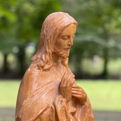 Antiek houtsnijwerk Jezus - Bamestra Curiosa