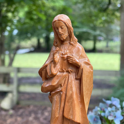 Antiek houtsnijwerk Jezus - Bamestra Curiosa