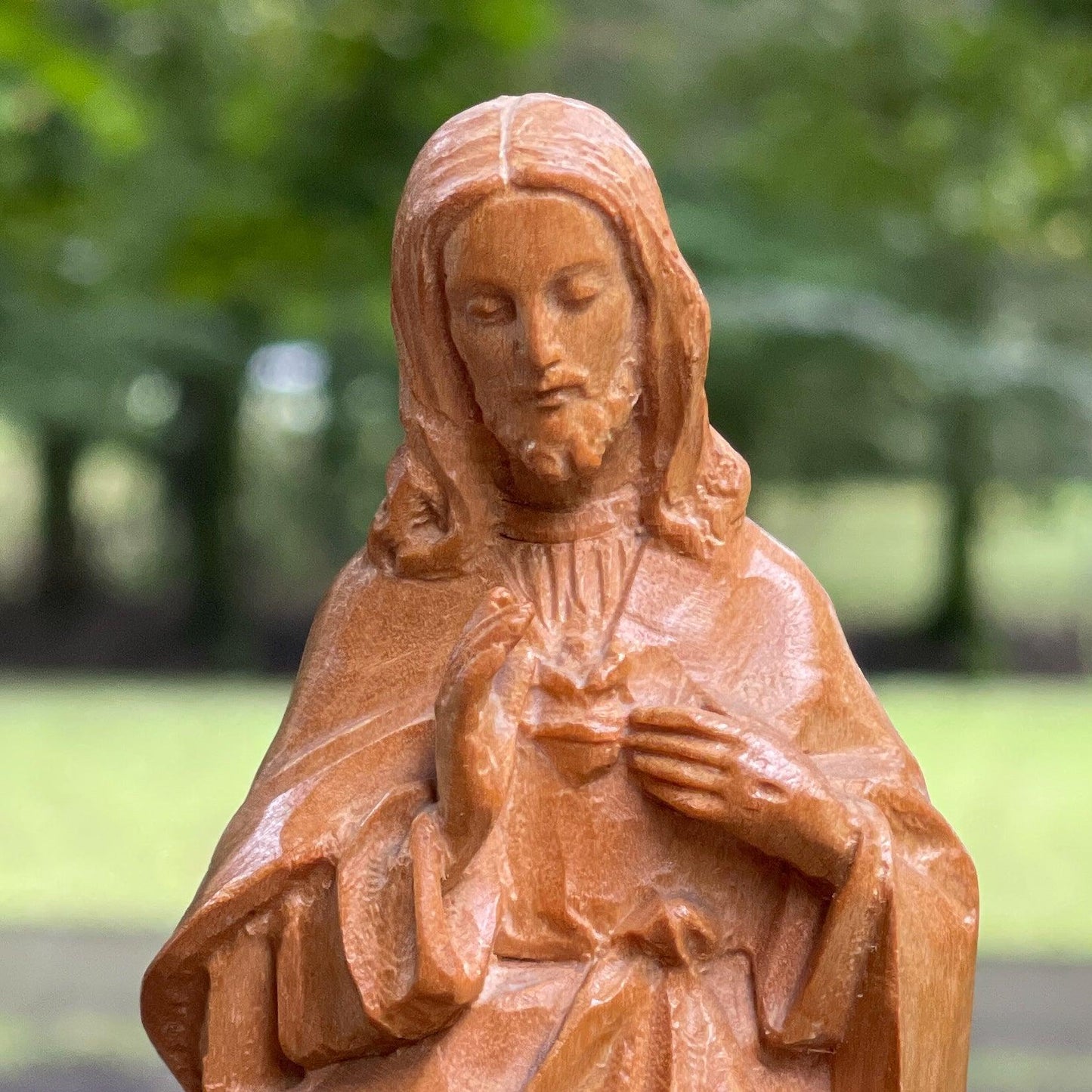 Antiek houtsnijwerk Jezus - Bamestra Curiosa