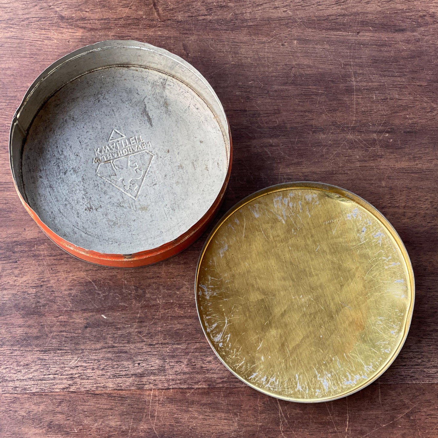 Antiek Verkade Waaier Wafels blik - Bamestra Curiosa