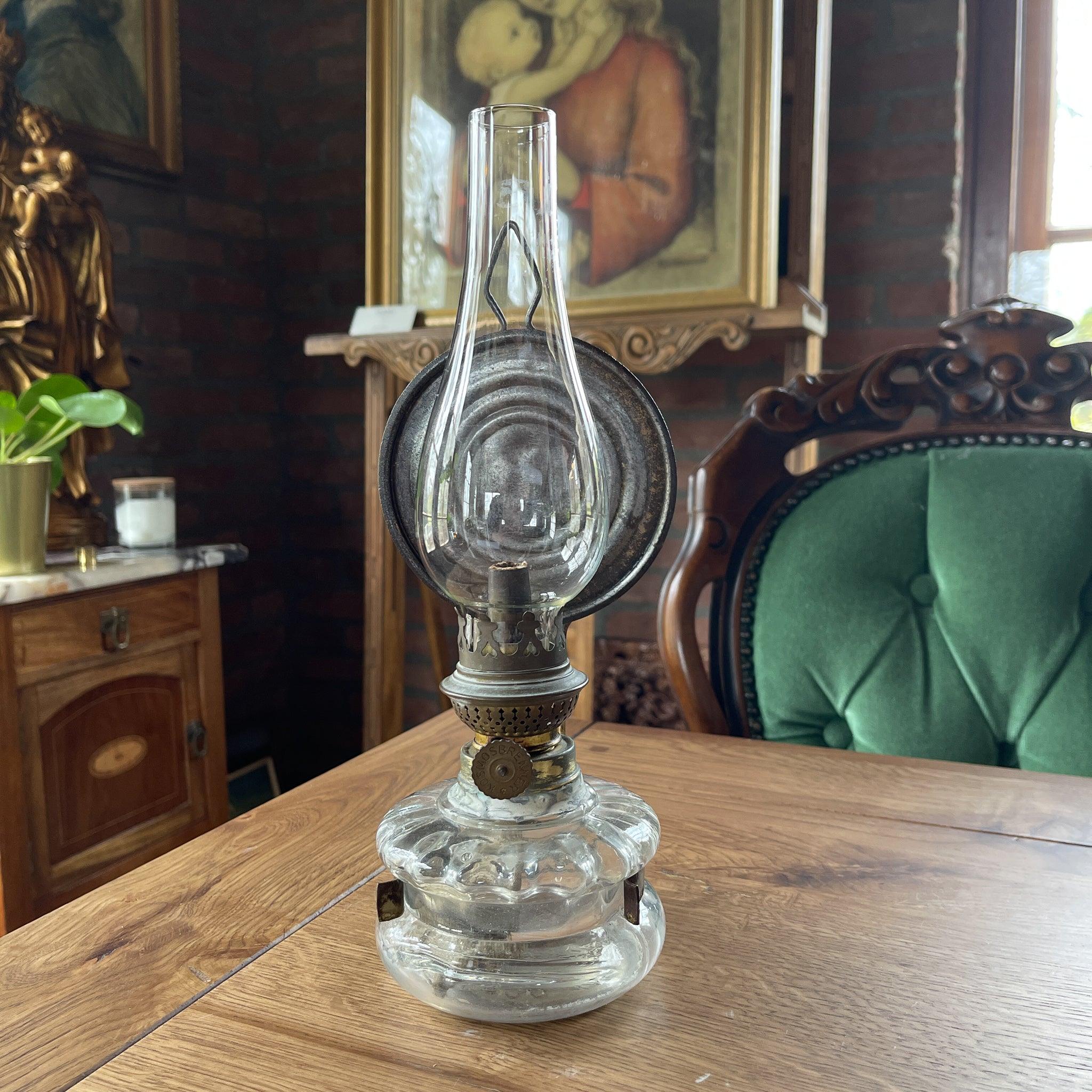 Antieke glazen olielamp Camerco - The Collectionist