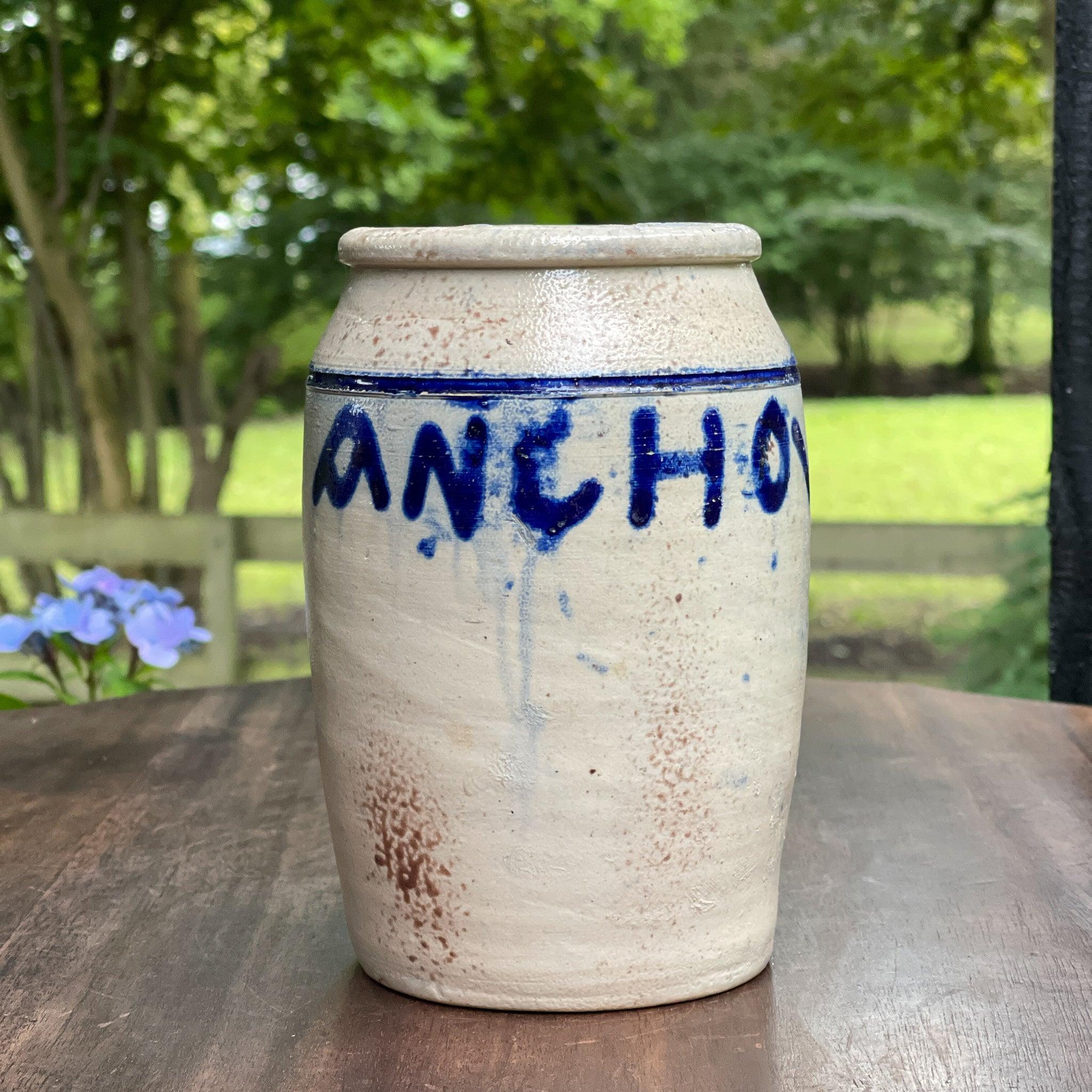 Antieke Keulse aardewerk ansjovis pot - The Collectionist