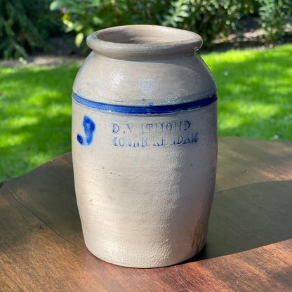 Antieke Keulse aardewerk Ansjovis pot Monnickendam - Bamestra Curiosa