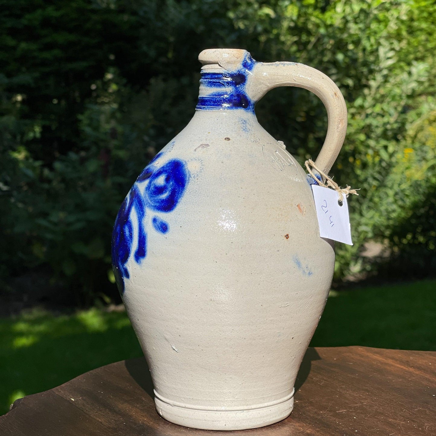 Antieke Keulse aardewerk kruik / vaas 1,5L - Bamestra Curiosa