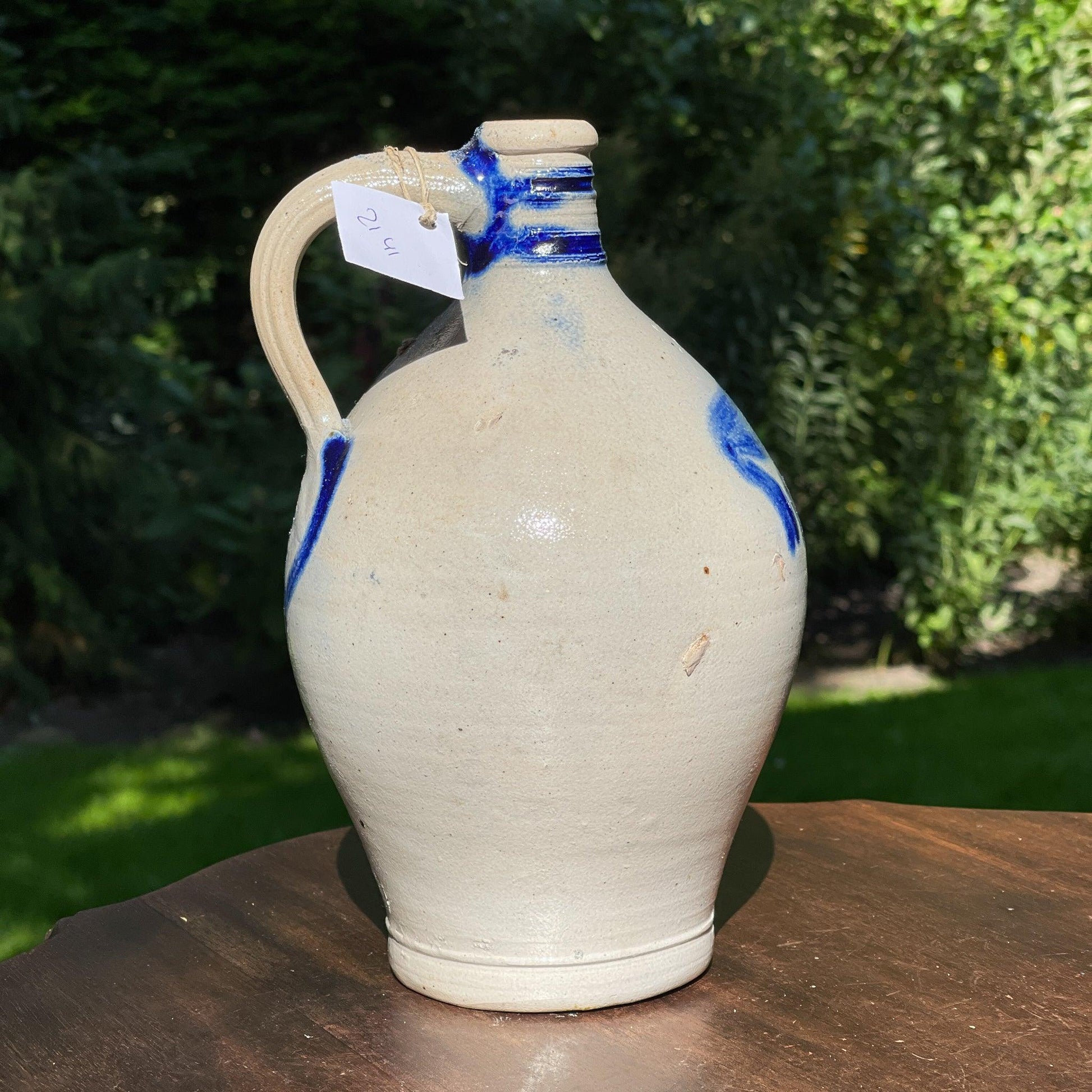Antieke Keulse aardewerk kruik / vaas 1,5L - Bamestra Curiosa