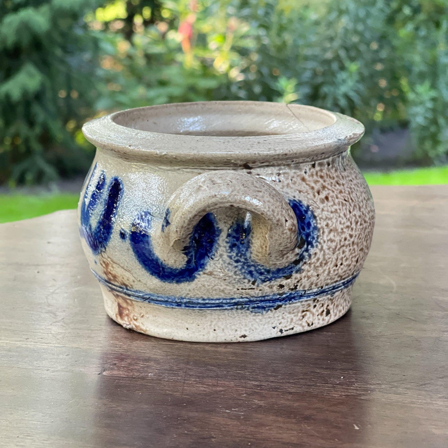 Antieke Keulse aardewerk pot / bloempot - Bamestra Curiosa