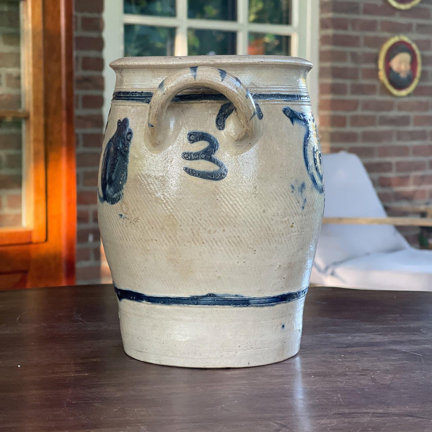 Antieke Keulse aardewerk pot / bloempot - Bamestra Curiosa