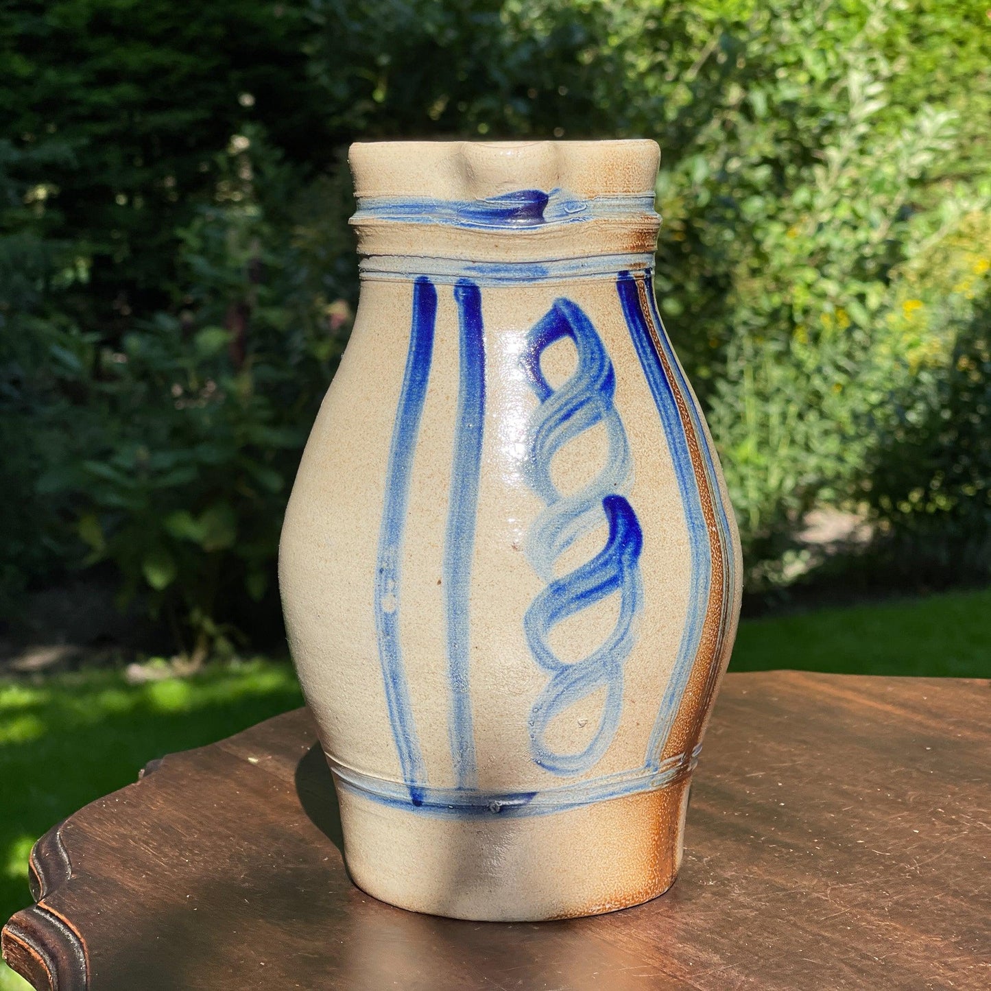 Antieke Keulse aardewerk schenkkan / vaas 1.5 L - Bamestra Curiosa