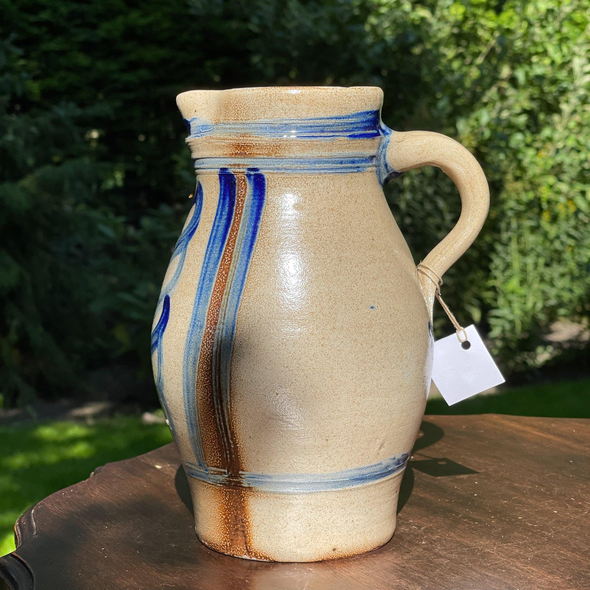 Antieke Keulse aardewerk schenkkan / vaas 1.5 L - Bamestra Curiosa