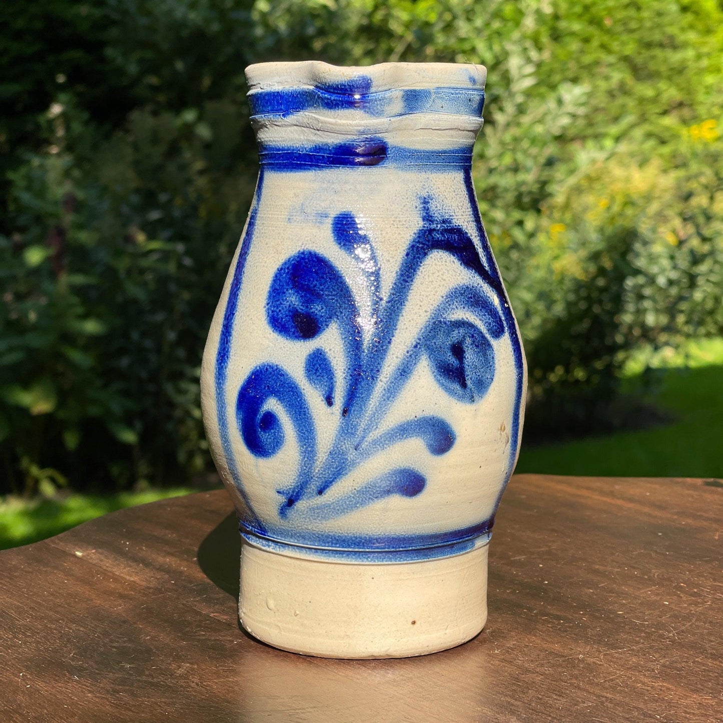 Antieke Keulse aardewerk schenkkan / vaas 1L - Bamestra Curiosa