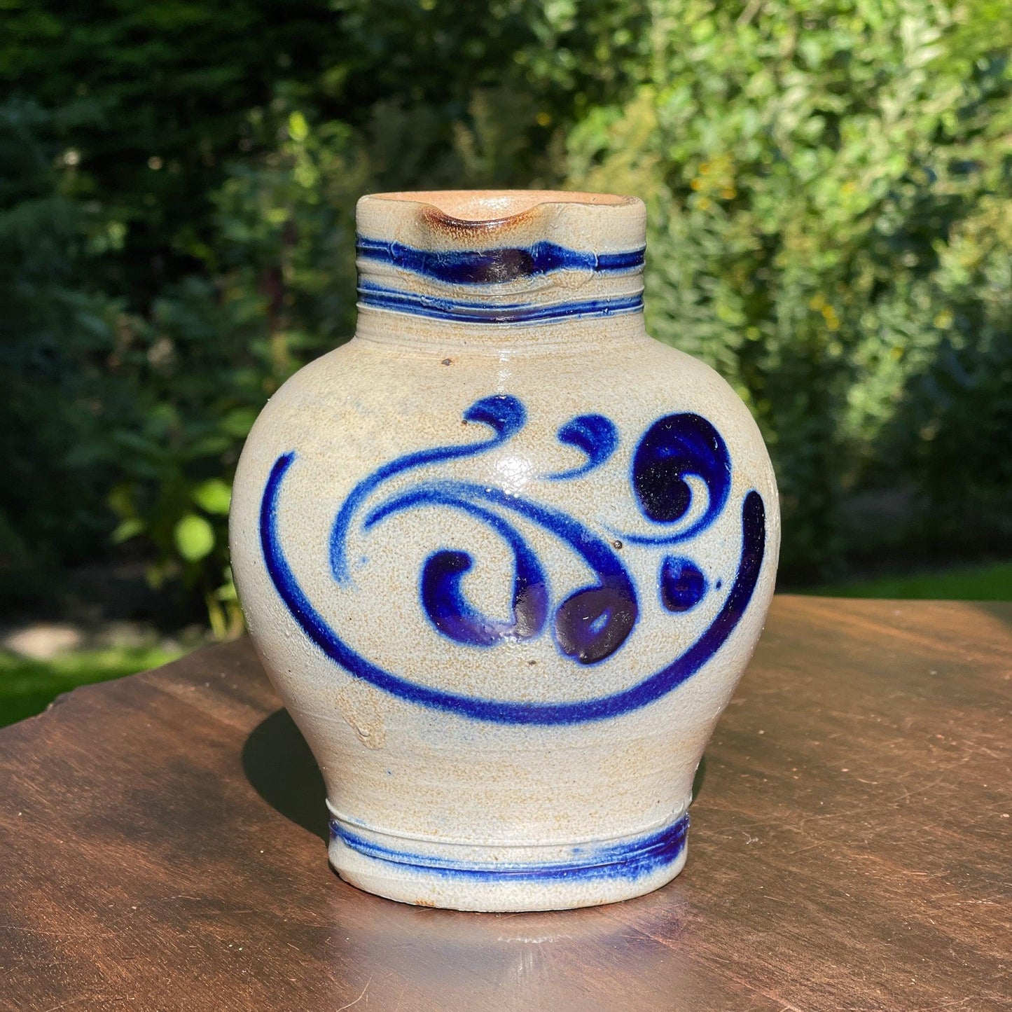 Antieke Keulse aardewerk schenkkannetje / vaasje - Bamestra Curiosa