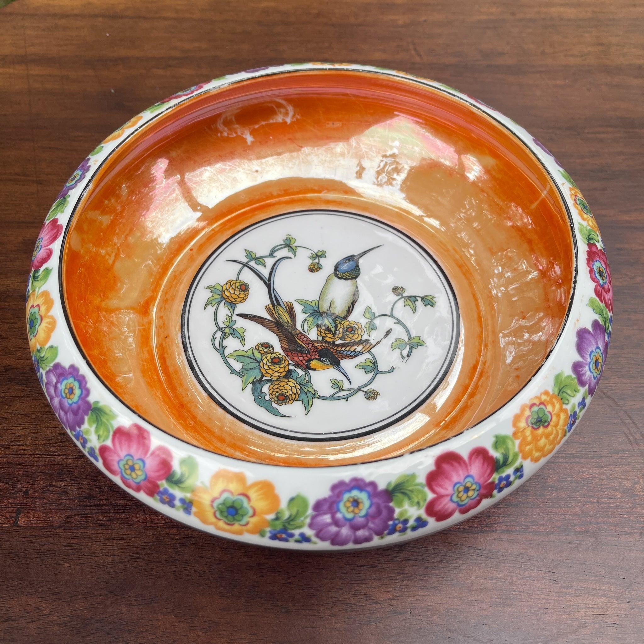 Antieke schaal met Kolibries (1910-1923) - Bamestra Curiosa