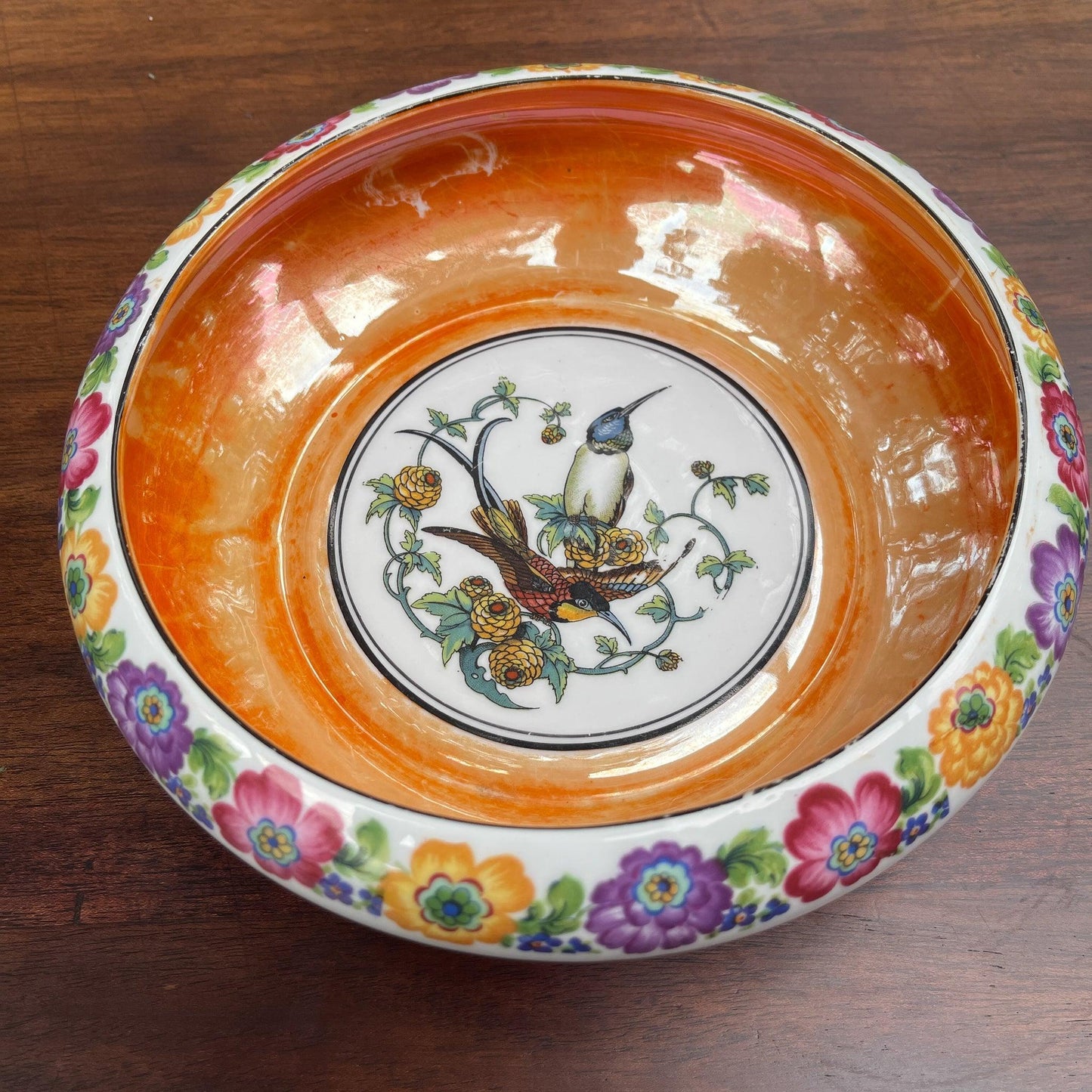 Antieke schaal met Kolibries (1910-1923) - Bamestra Curiosa