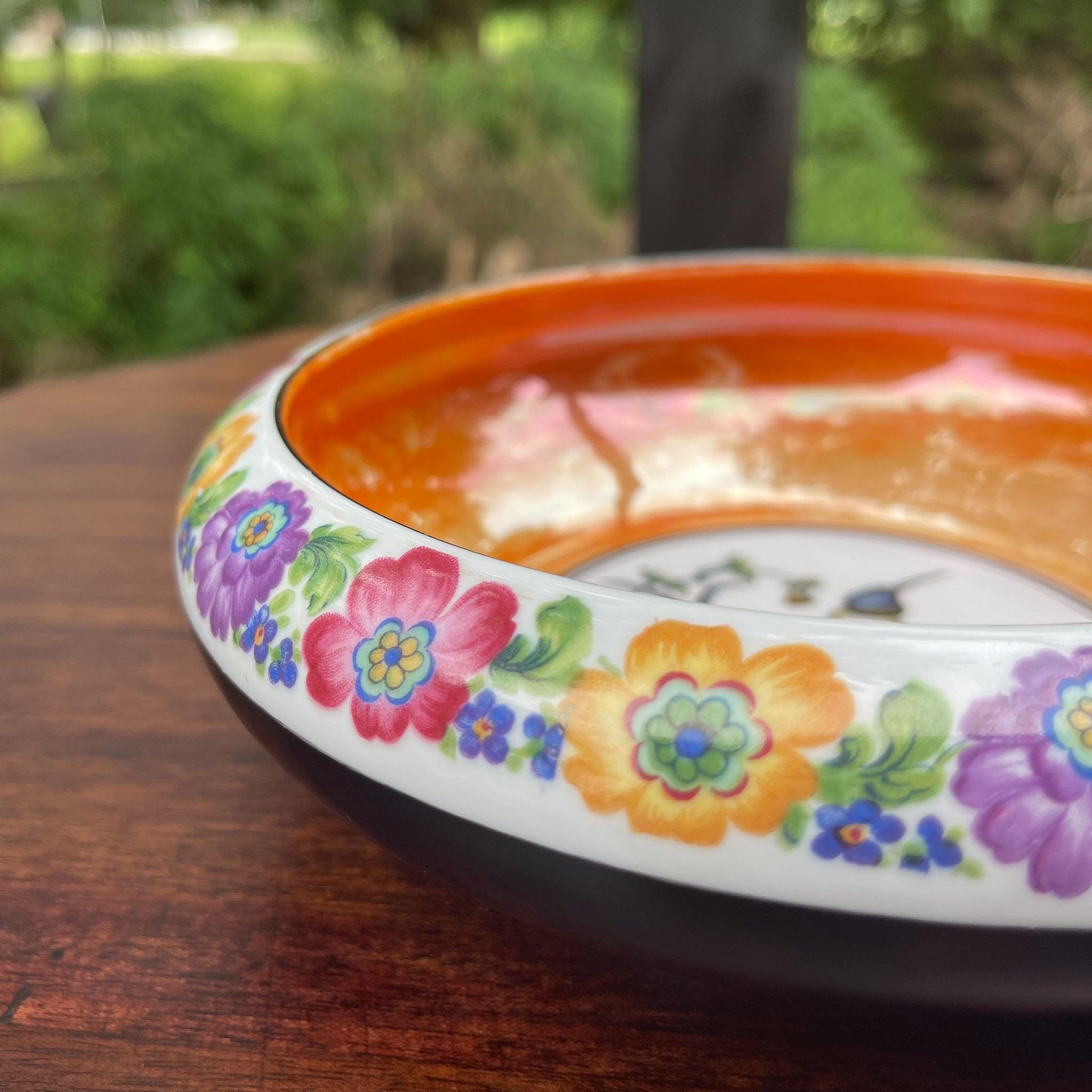 Antieke schaal met Kolibries (1910-1923) - Bamestra Curiosa