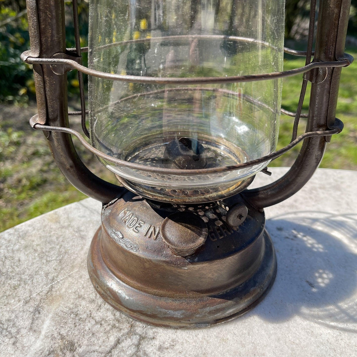 Antieke stormlantaarn Frowo 435 petroleum lamp - Bamestra Curiosa