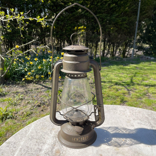 Antieke stormlantaarn petroleum lamp Chalwyn Far East - Bamestra Curiosa