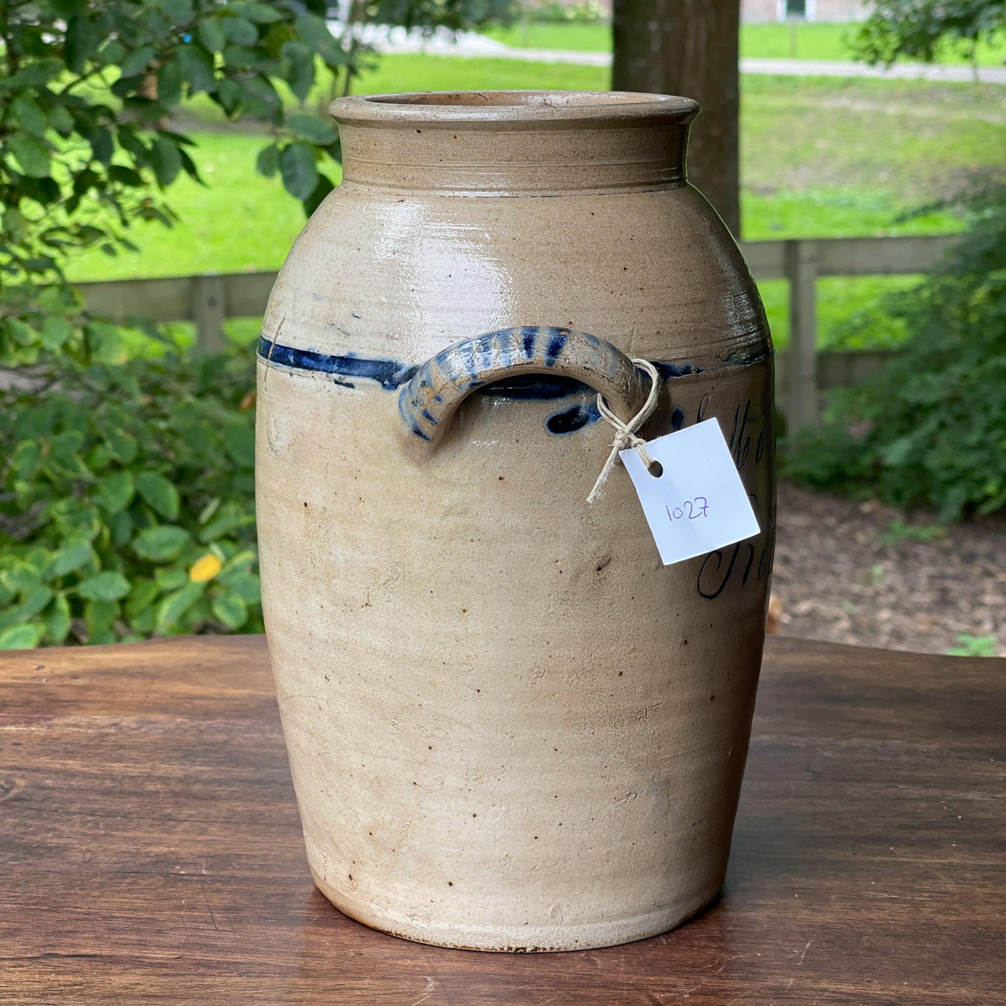 Antieke voorraadpot J.M. De Hoop & Zoon Rotterdam - The Collectionist