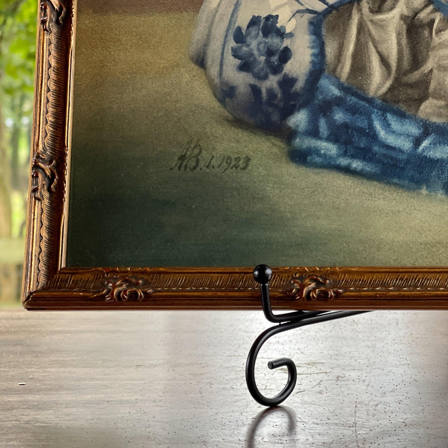 Aquarel stilleven met beeld en vaas (1923) - Bamestra Curiosa