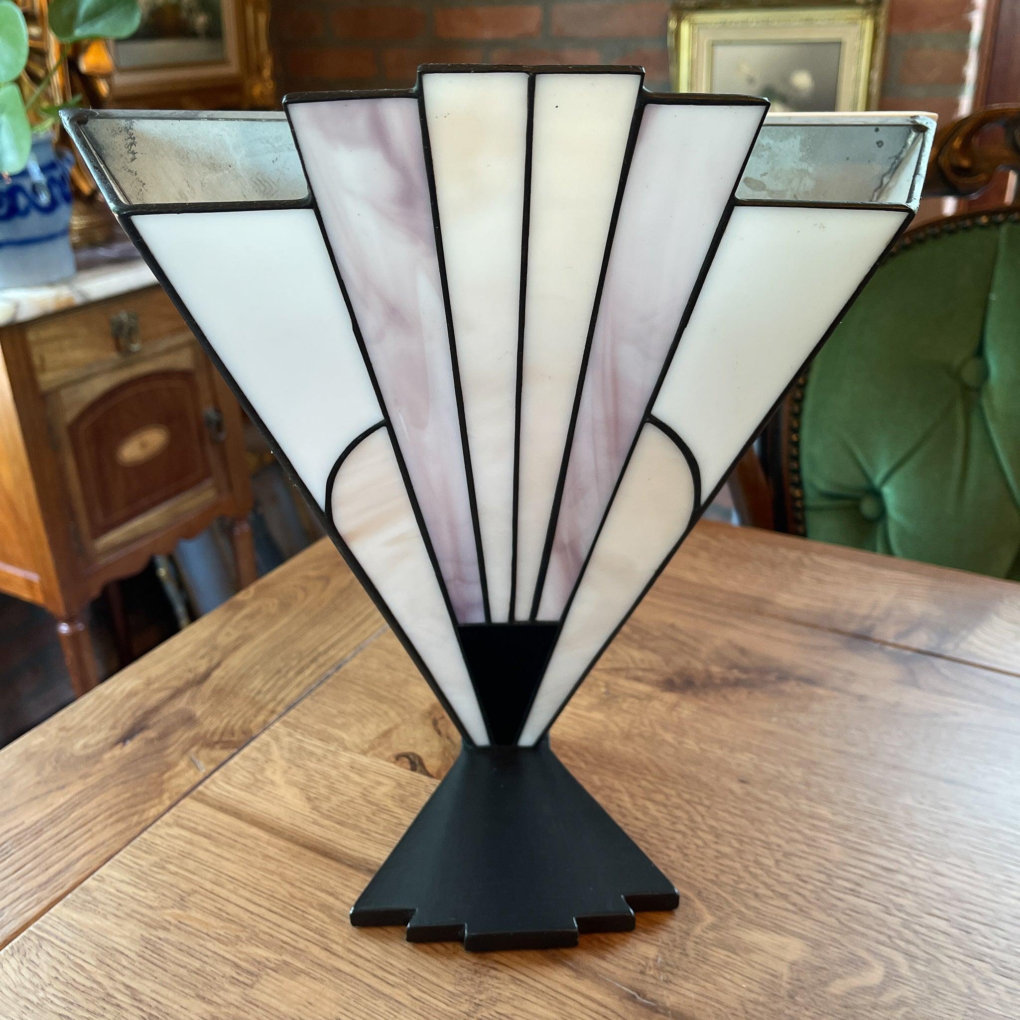 Art deco lamp van Tiffany glas - The Collectionist