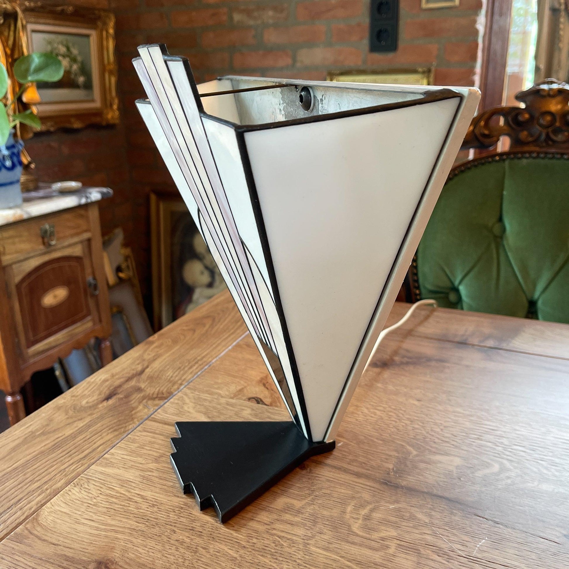 Art deco lamp van Tiffany glas - Bamestra Curiosa