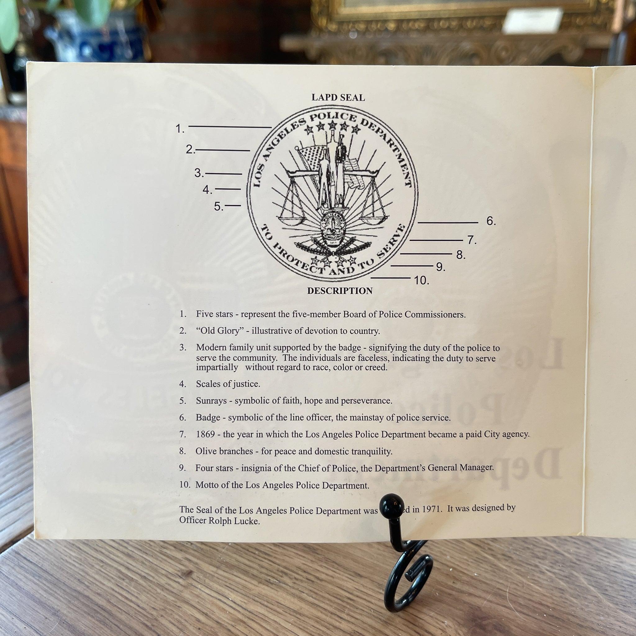 Badge van Los Angeles Police Department - Bamestra Curiosa