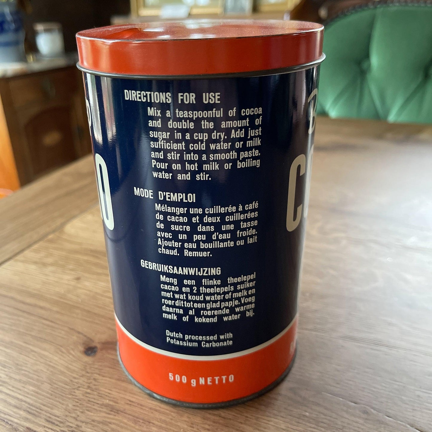 Bensdorp Cocoa blik - Bamestra Curiosa