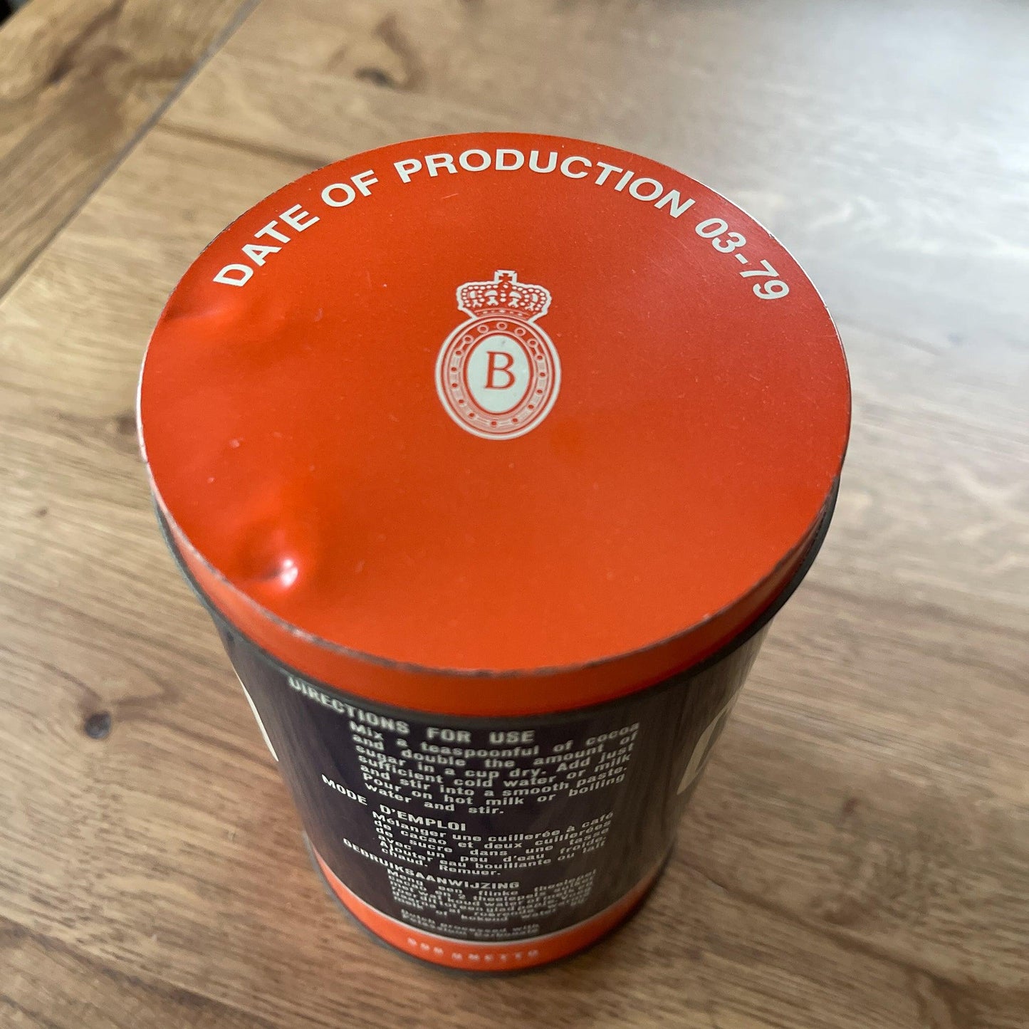 Bensdorp Cocoa blik - Bamestra Curiosa