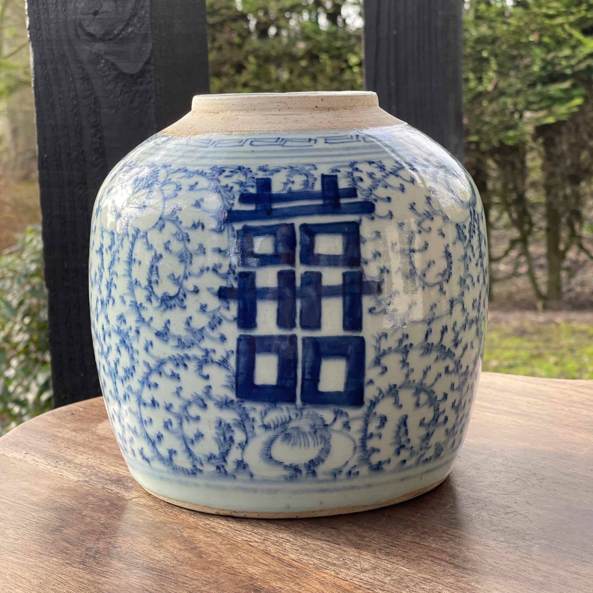 Blauw Chinese Gemberpot, 19e eeuw - The Collectionist