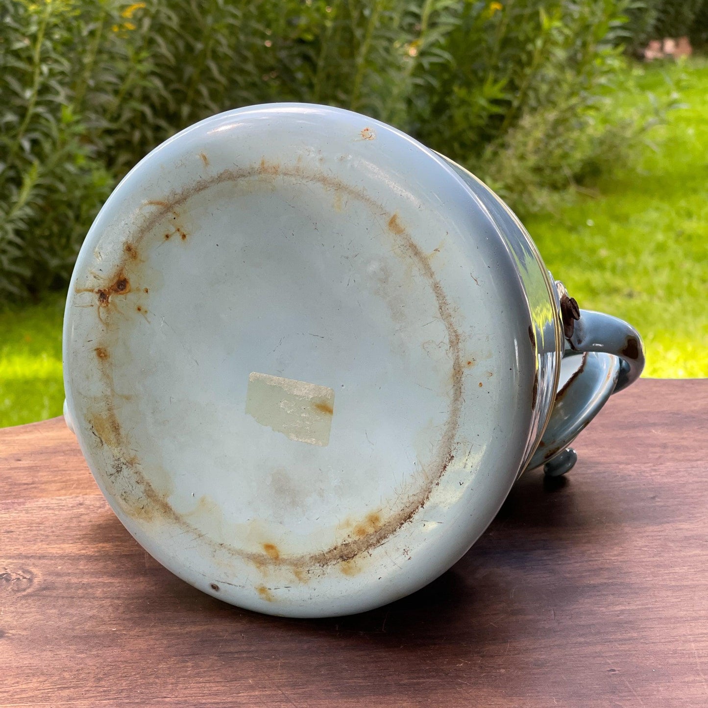 Blauwe emaille theepot / koffiepot - Bamestra Curiosa