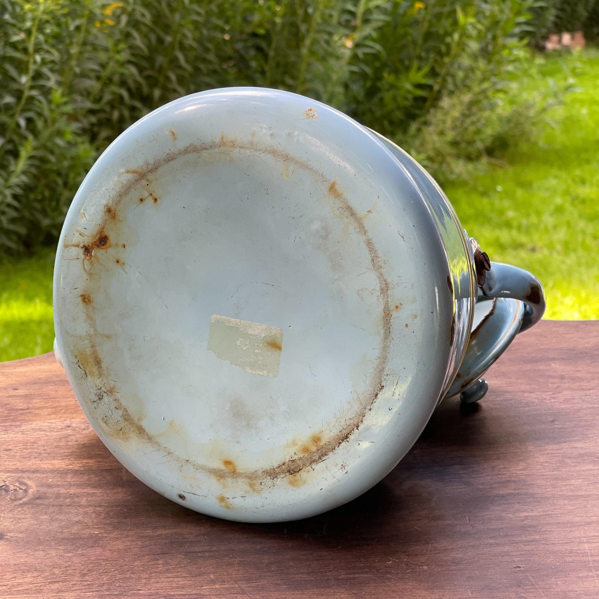 Blauwe emaille theepot / koffiepot - Bamestra Curiosa