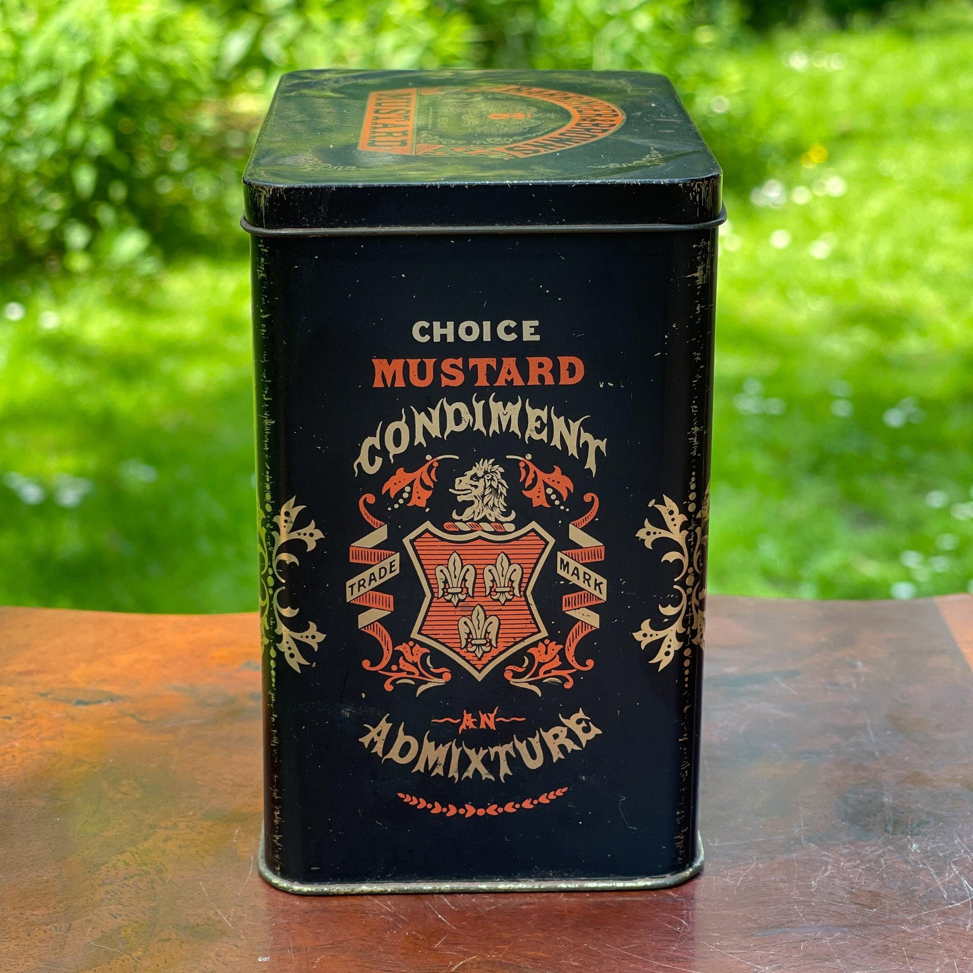 Blik van Barringer & Brown's Mustard - Bamestra Curiosa