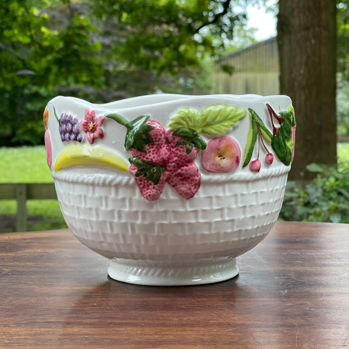 Bloempot met fruitrand - Bamestra Curiosa