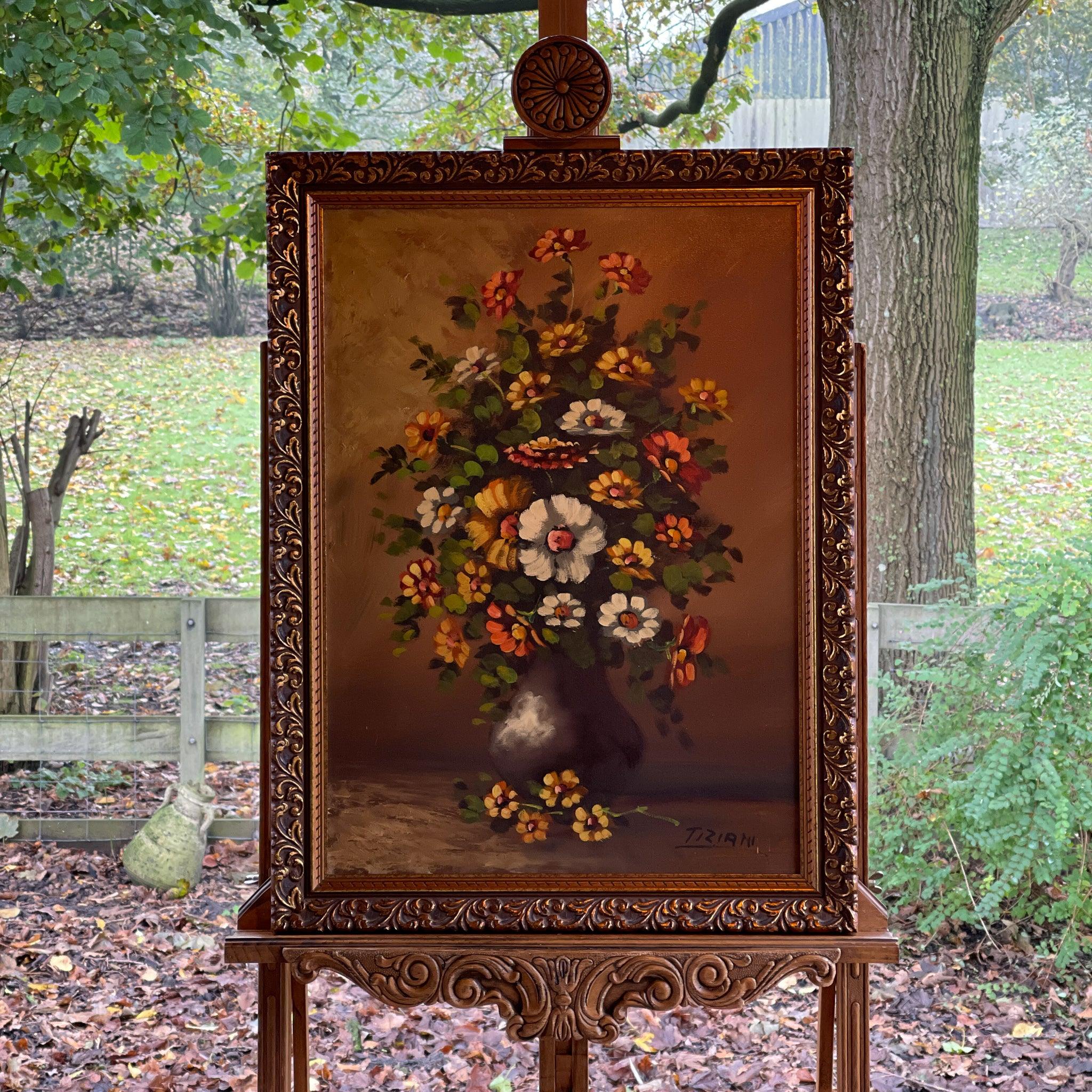 Bloemstilleven olieverf op doek - Tiziani - The Collectionist