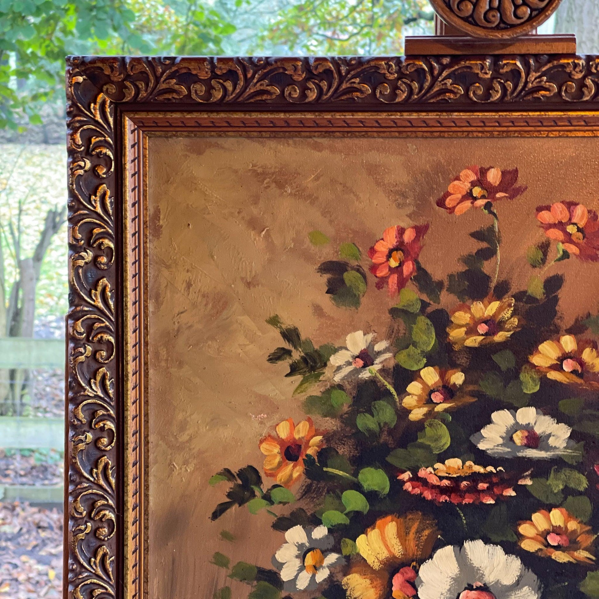 Bloemstilleven olieverf op doek - Tiziani - Bamestra Curiosa