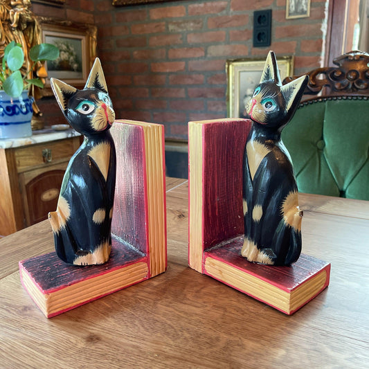 Boekensteunen met poezen - Bamestra Curiosa