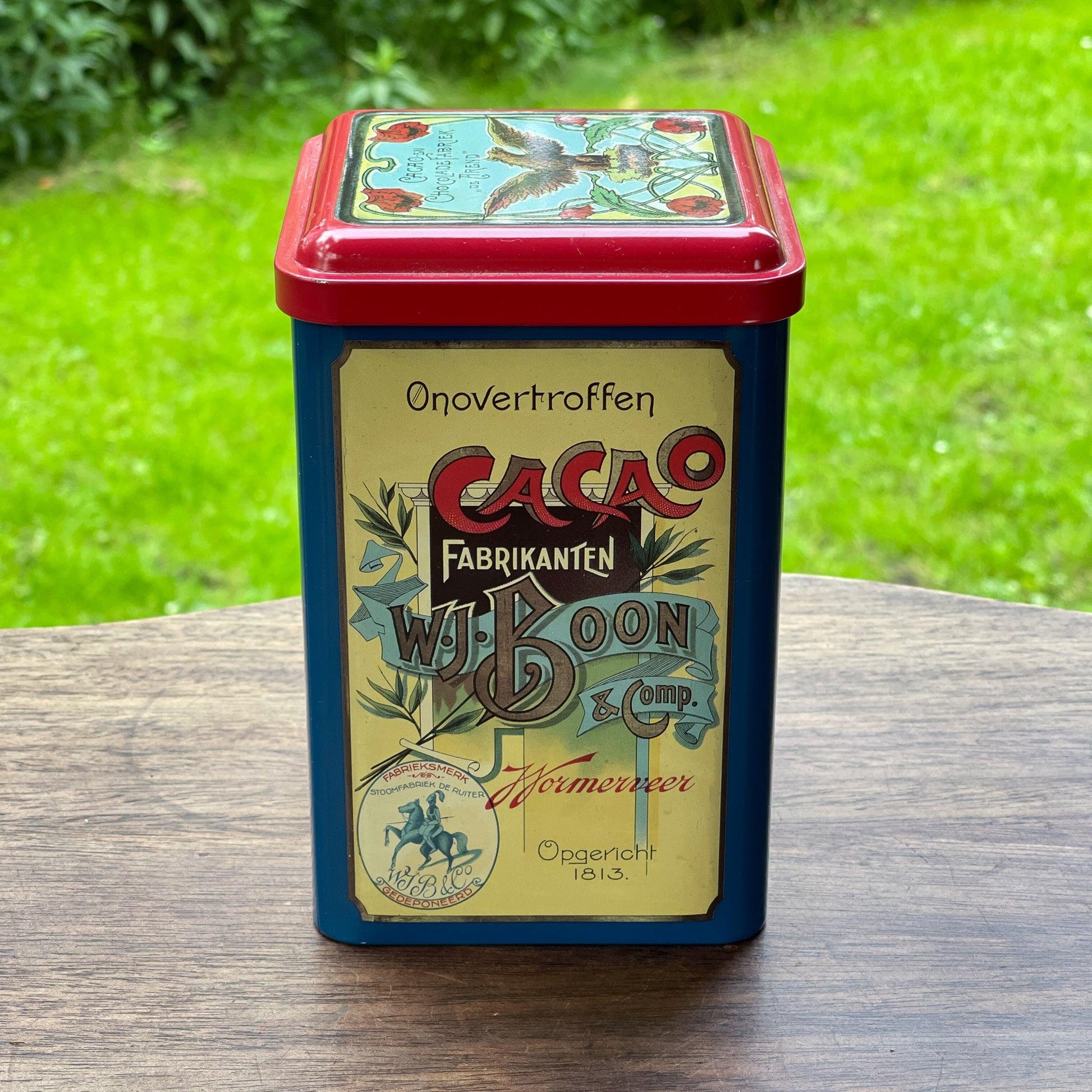 Boon's Cacao blik - Bamestra Curiosa