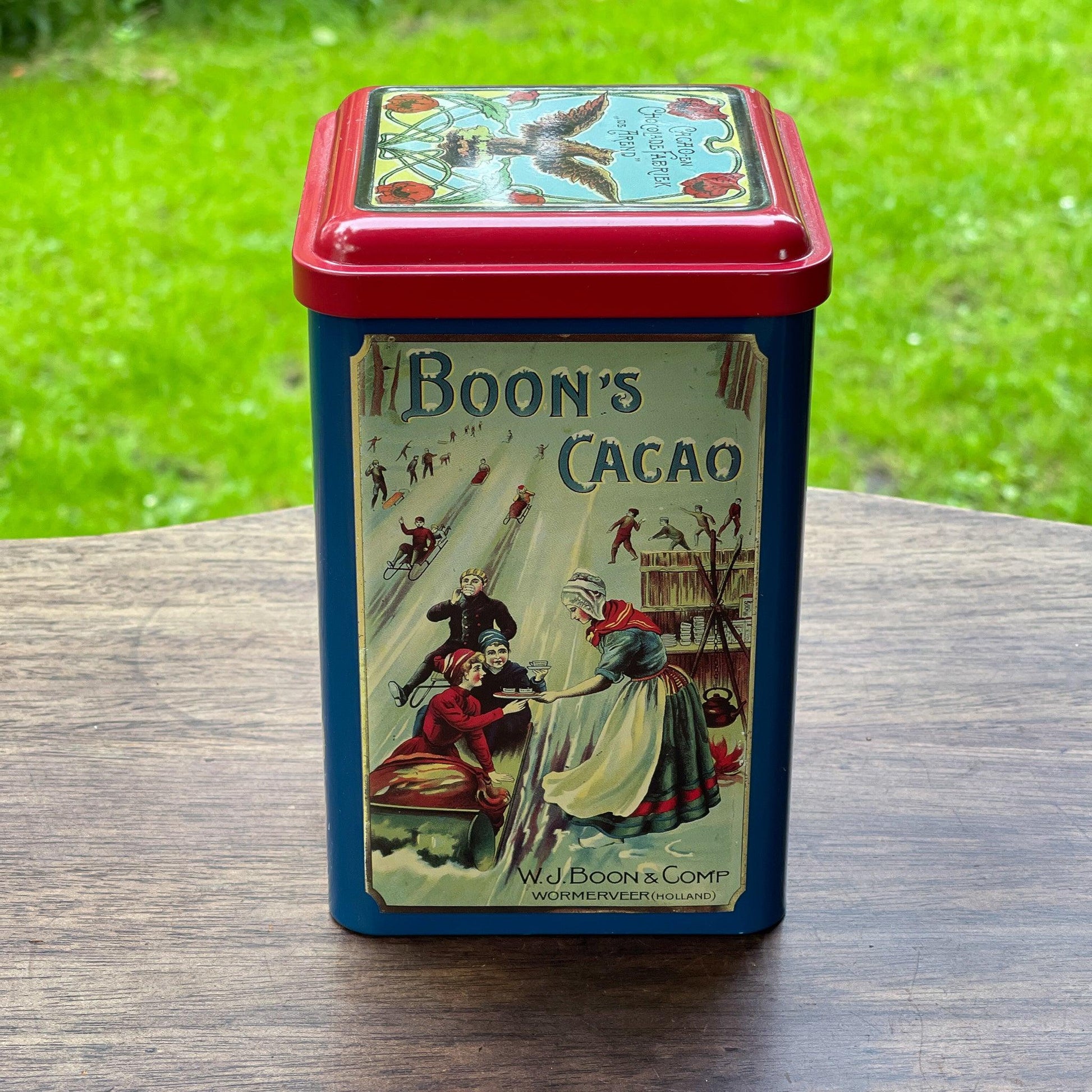 Boon's Cacao blik - Bamestra Curiosa