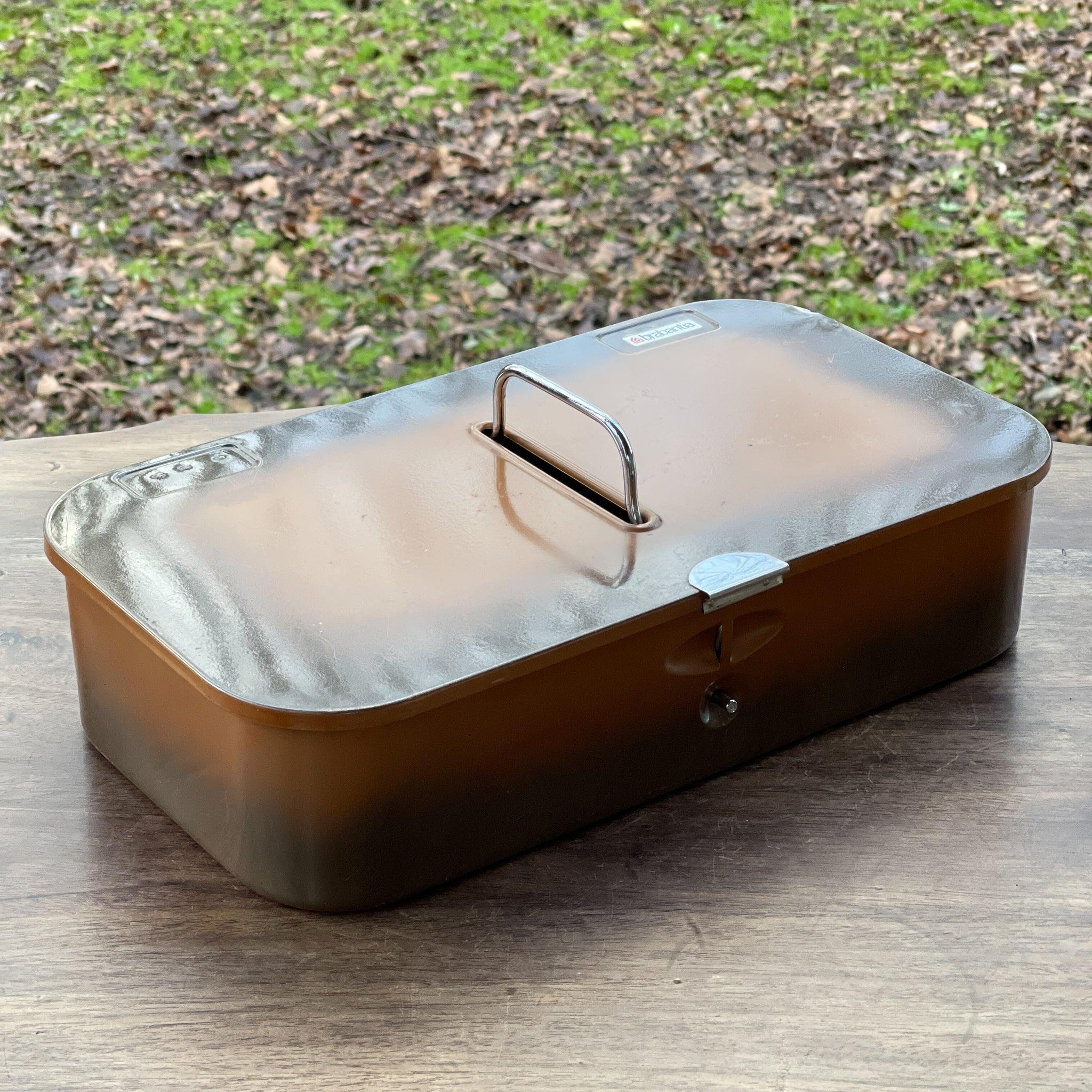 Brabantia metalen poets trommel – vintage huishoudbox Made in Holland - The Collectionist
