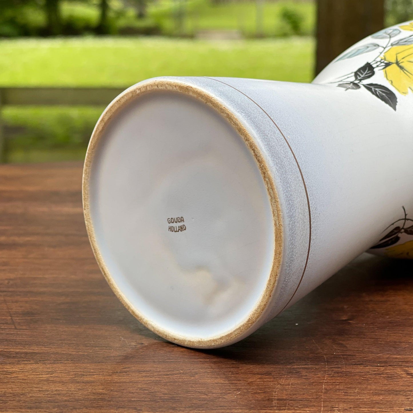 Brocante vaas van Gouda Holland - Bamestra Curiosa