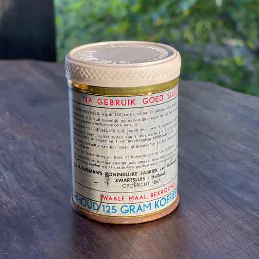 Buisman's koffiestroop blikje - Bamestra Curiosa