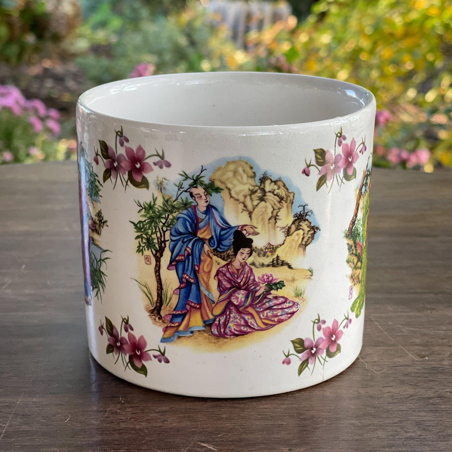 Chinees bloempotje keramiek - Bamestra Curiosa