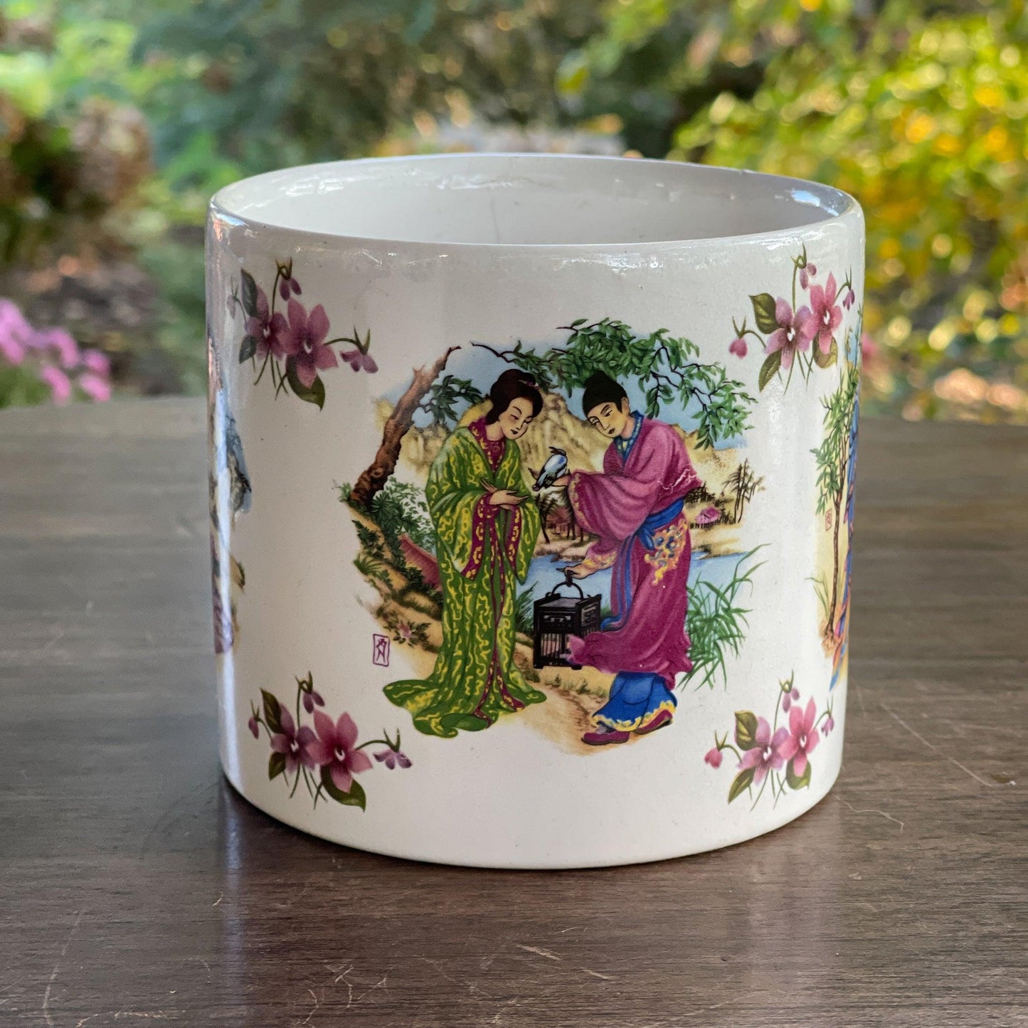 Chinees bloempotje keramiek - Bamestra Curiosa