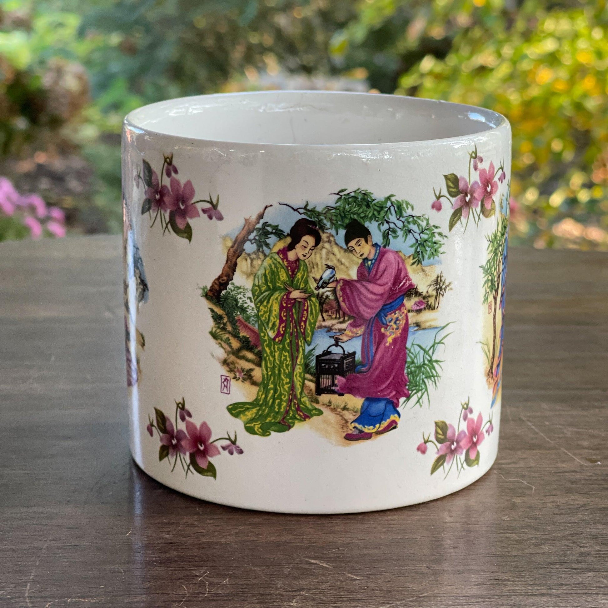 Chinees bloempotje keramiek - Bamestra Curiosa