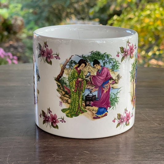 Chinees bloempotje keramiek - Bamestra Curiosa